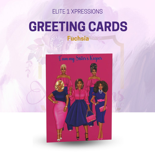 Greeting cards ~ Fuchsia (8, 16, 24 pcs)