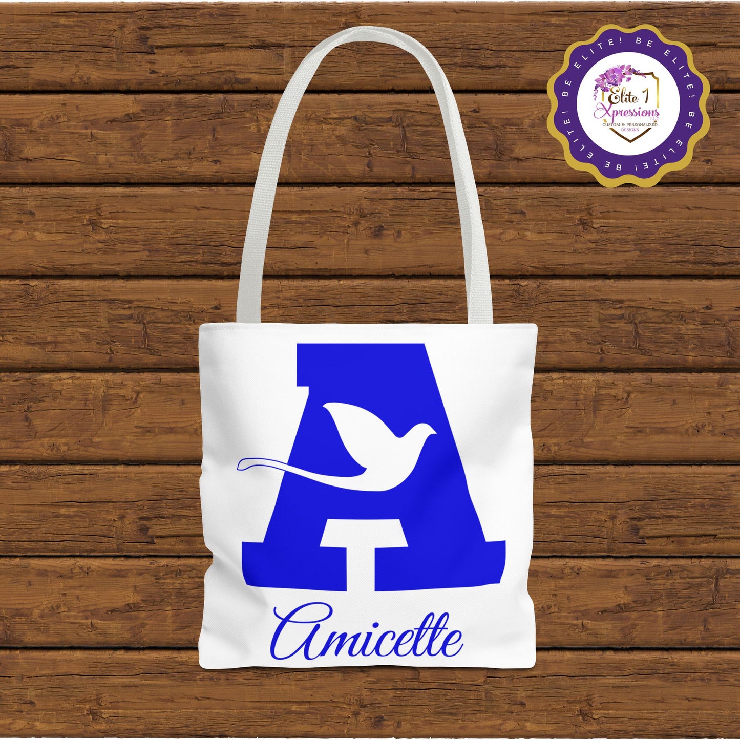 Amicette | Zeta Phi Beta Amicette | White Tote Bag