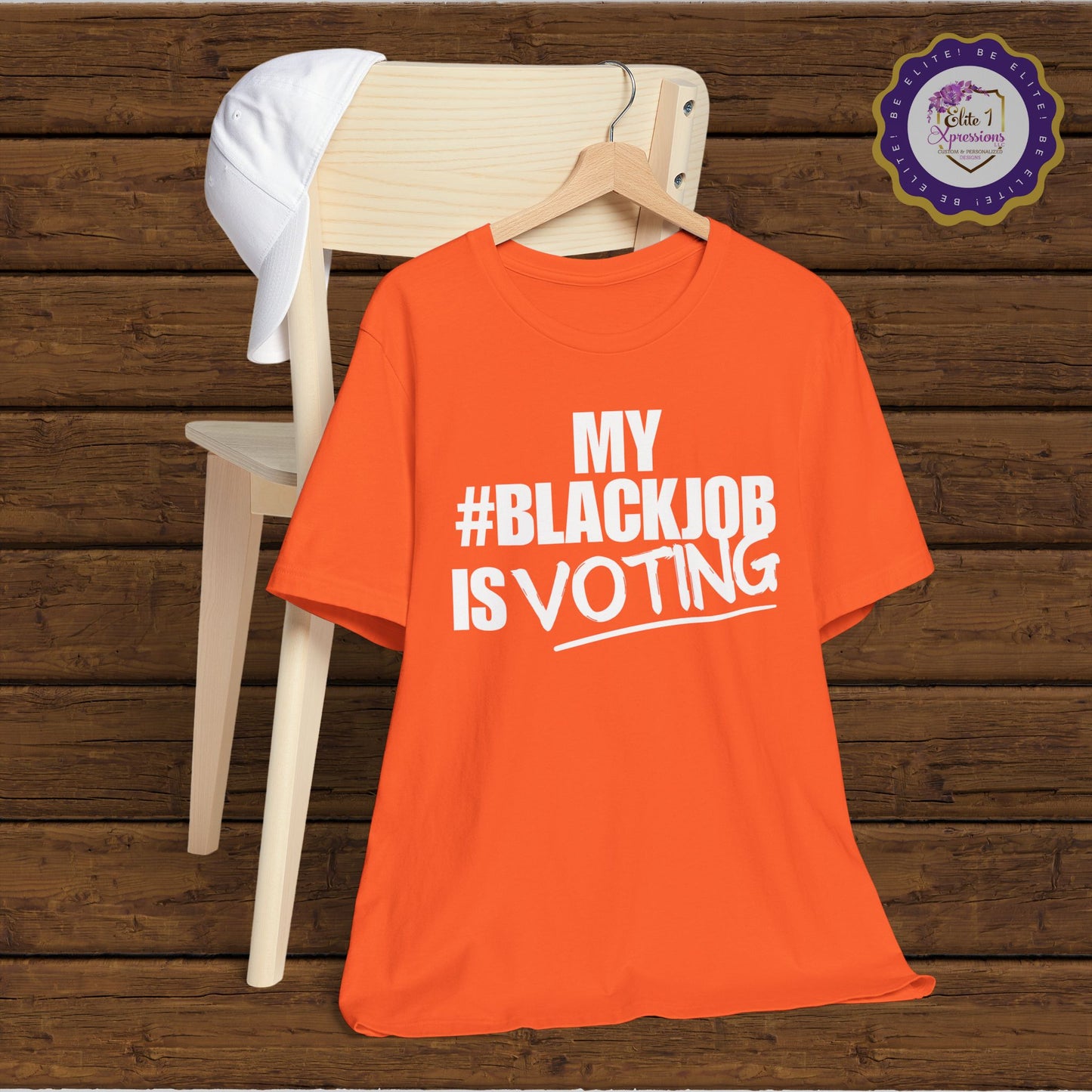 My Black Job is Voting (White) ~ Unisex Jersey Short Sleeve Tee