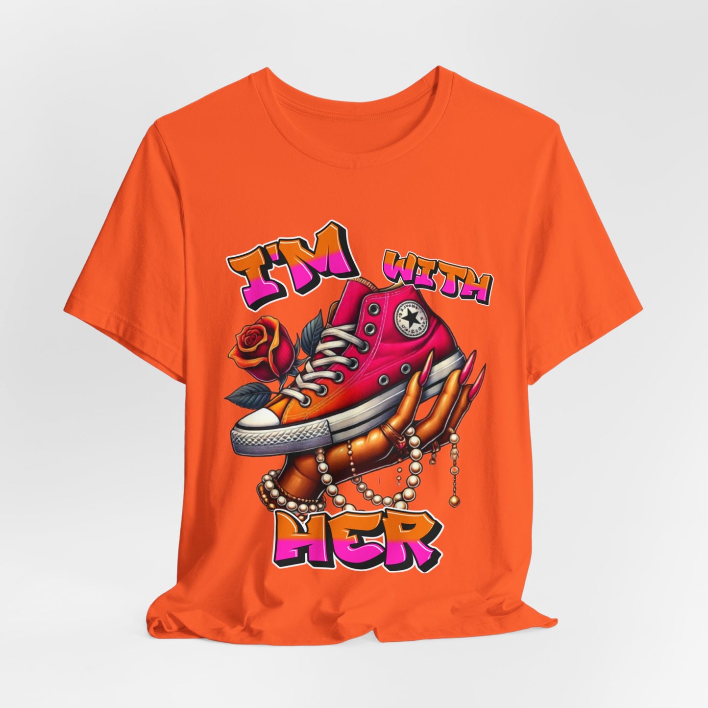 I'm with HER (Fuschia & Orange) ~ Unisex Jersey Short Sleeve Tee