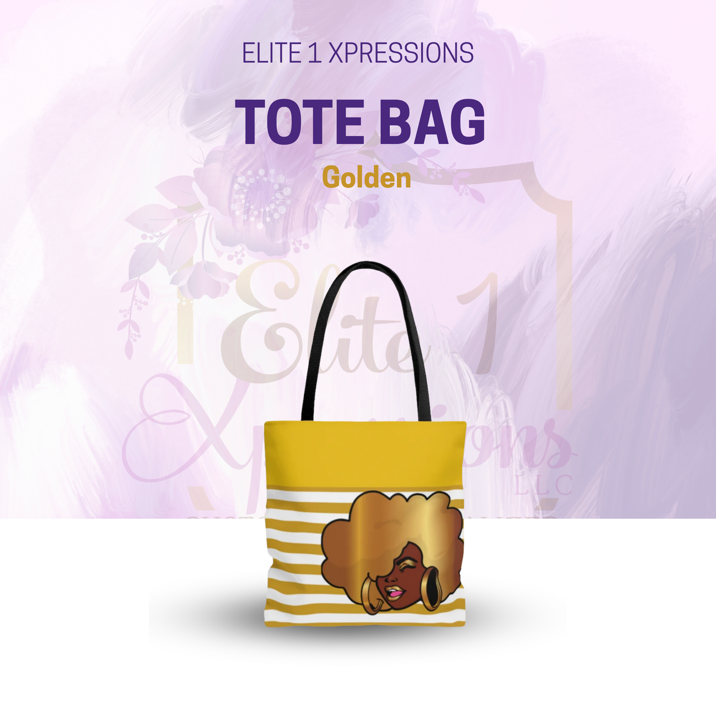 Golden Tote Bag