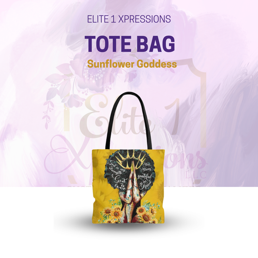 Sunflower Goddess Tote Bag