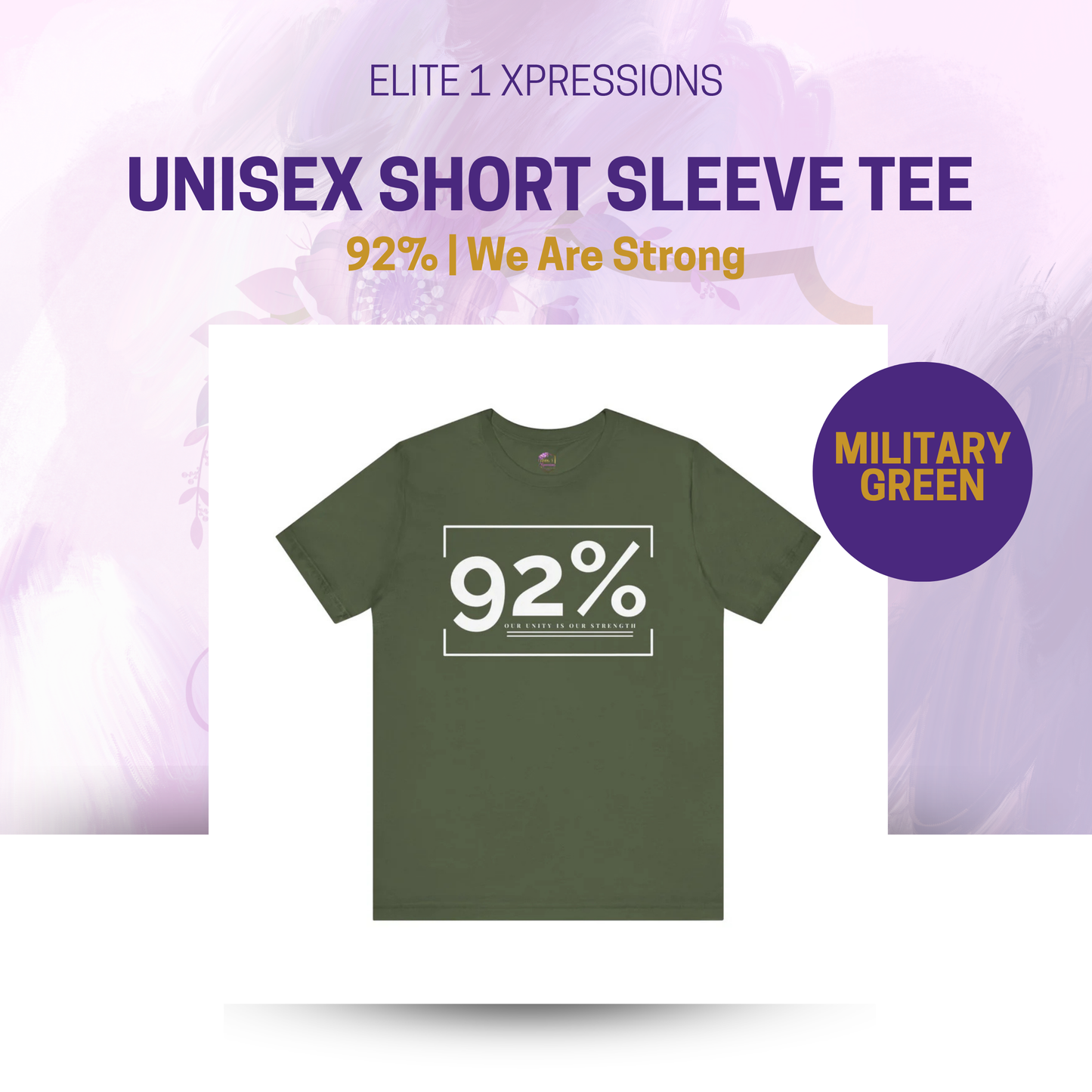 92% ~ We Are Strong ~ Unisex Short Sleeve Tee