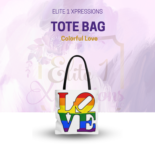 Colorful Love Tote Bag