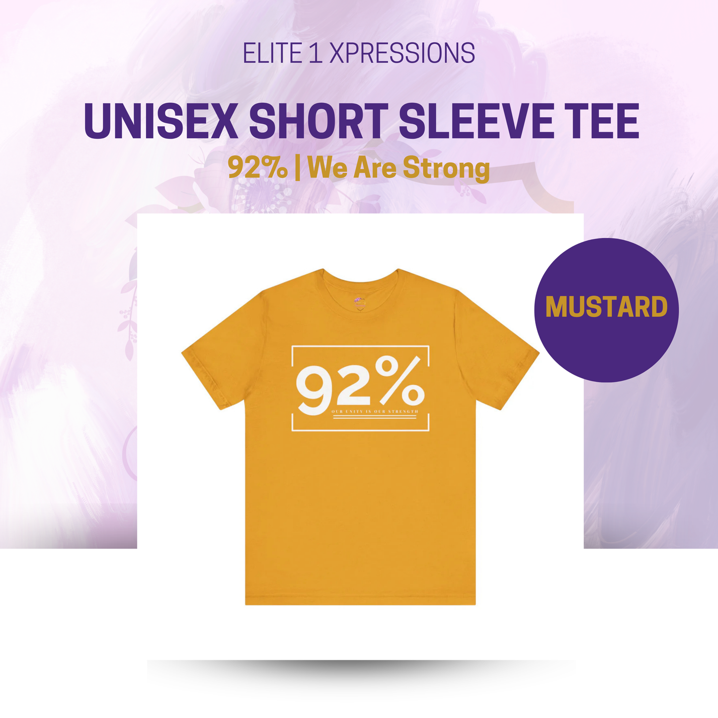 92% ~ We Are Strong ~ Unisex Short Sleeve Tee