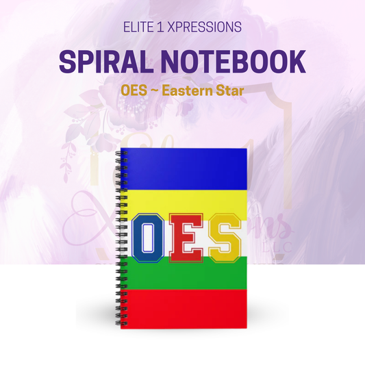 OES ~ Eastern Star Spiral Notebook