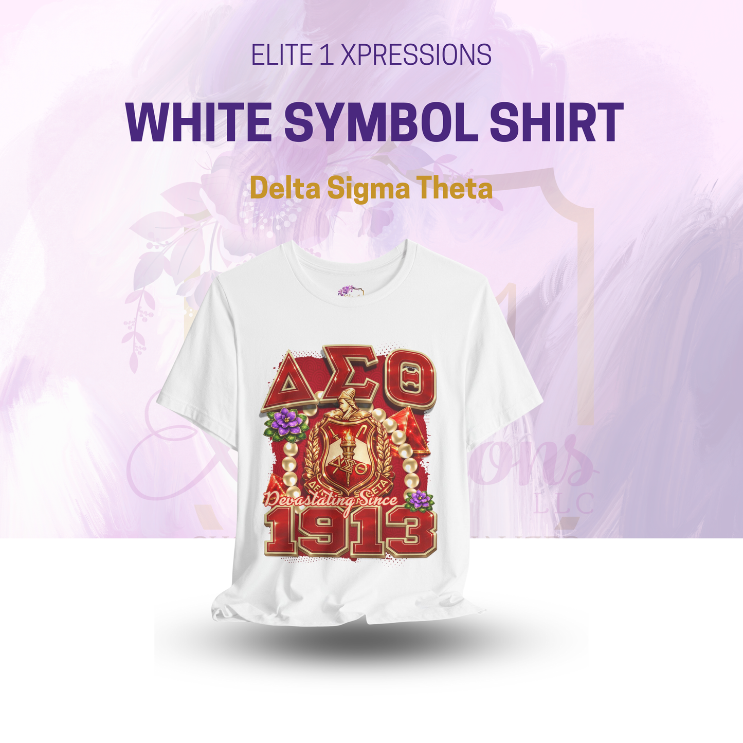 Delta Sigma Theta | DST I Devastating Since 1913 I Greek Letters Hand Symbol Shirt