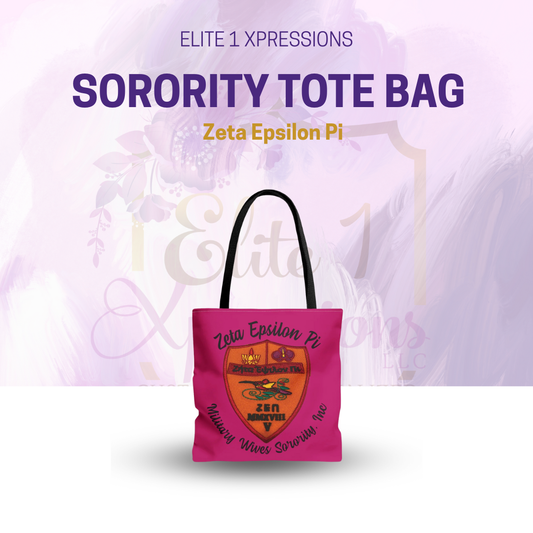Zeta Epsilon Pi Sorority Tote Bag