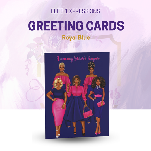 Greeting cards ~ Royal Blue (8, 16, 24 pcs)