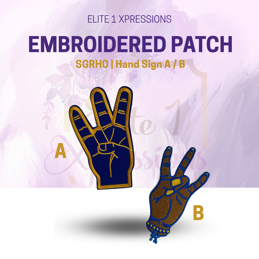 (SGRHO) Iron on/Sew on Patches, Embroidered Patch