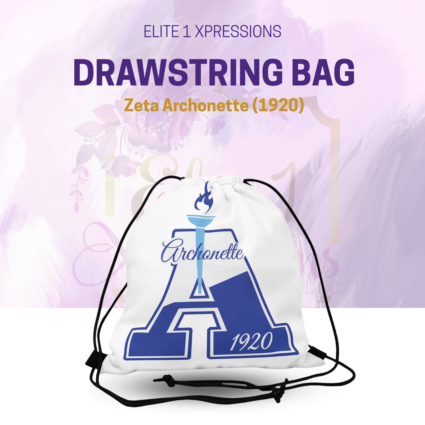 Archonette | Zeta Archonette (1920) Drawstring Bag