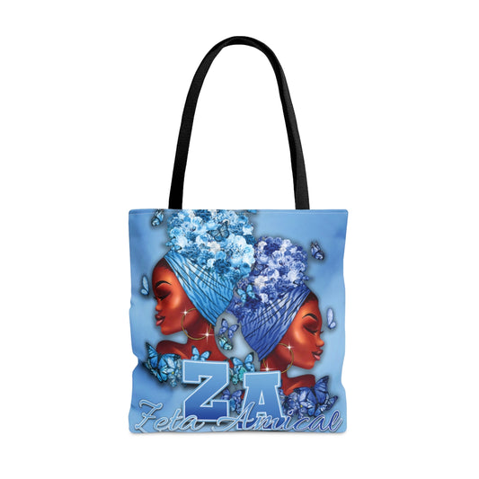 Tote Bag ~ Zeta Amicae Wraps & Butterflies "Finer Friends"