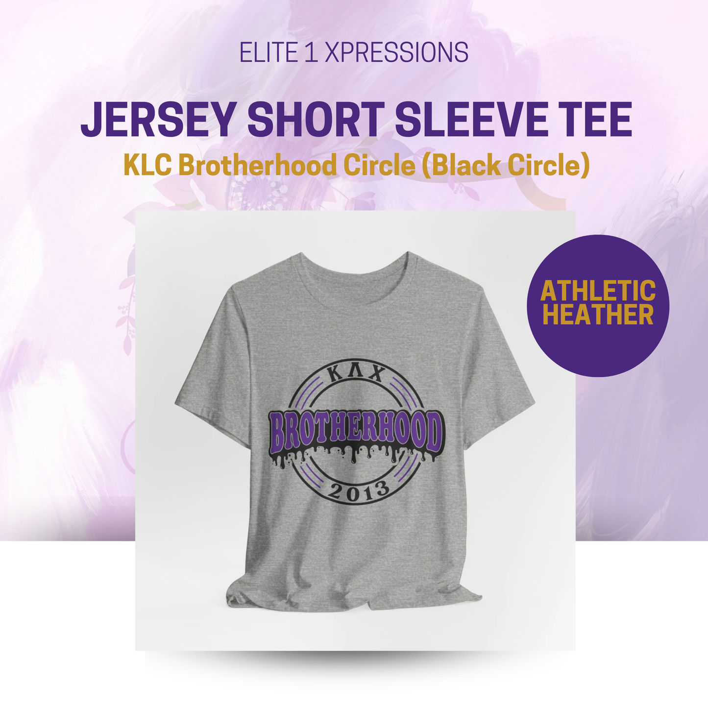 KLC Brotherhood Circle (Black Circle) Unisex Jersey Short Sleeve Tee