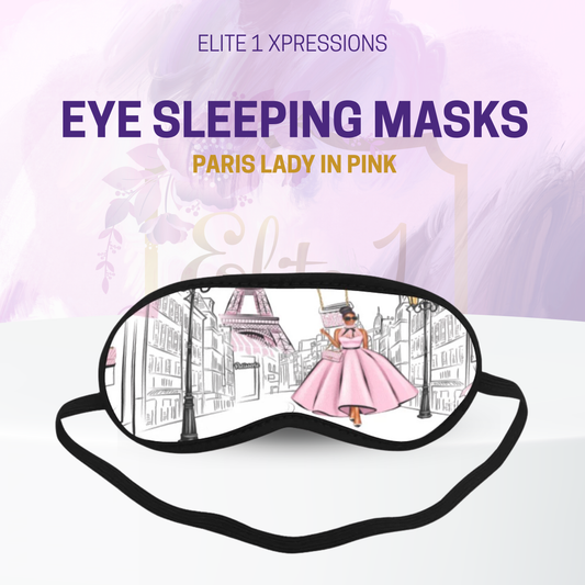 Paris Lady in Pink Sleeping Mask