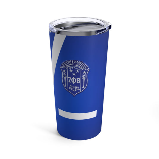 Zeta Cardigan (Blue) Tumbler 20oz
