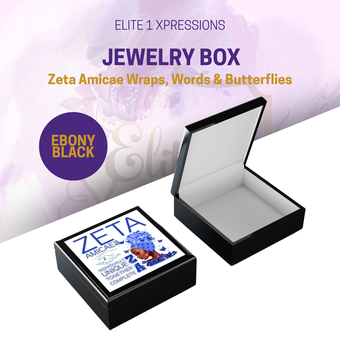 Jewelry Box ~ Zeta Amicae Wraps, Words & Butterflies