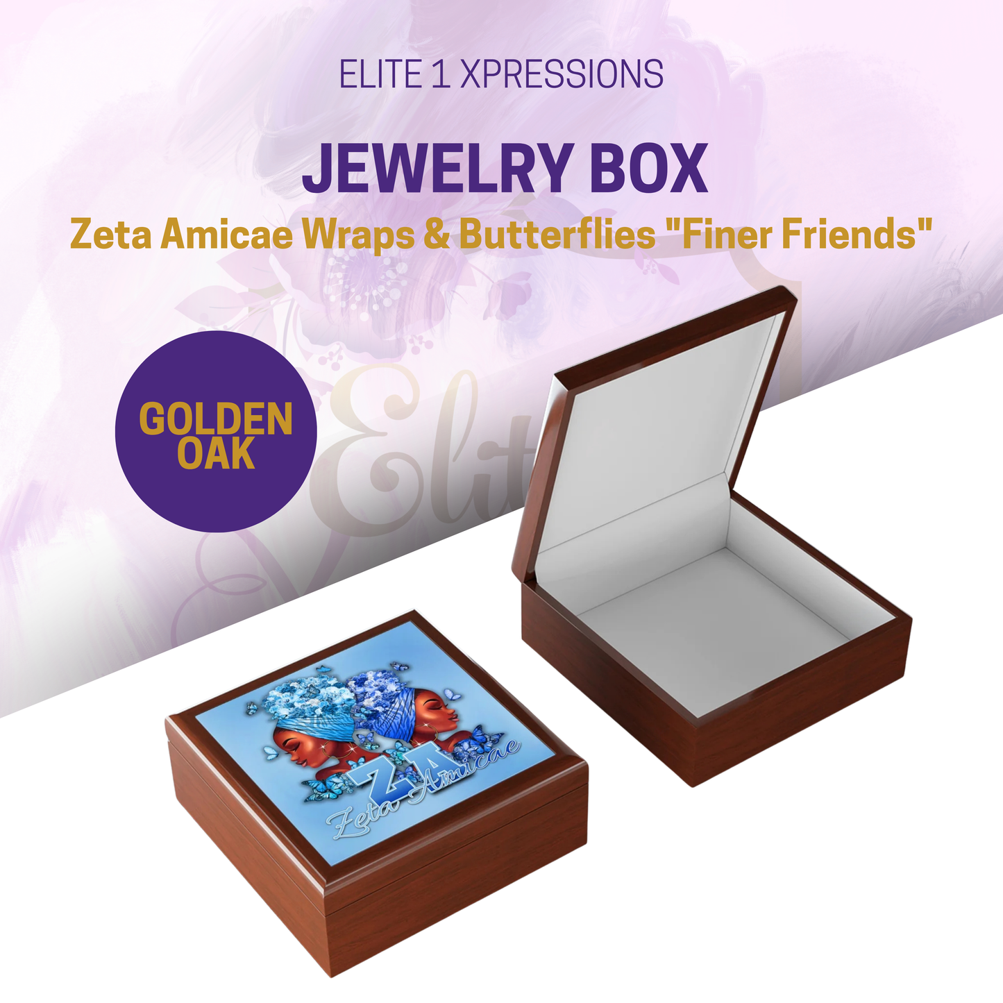 Jewelry Box ~ Zeta Amicae Wraps & Butterflies "Finer Friends"