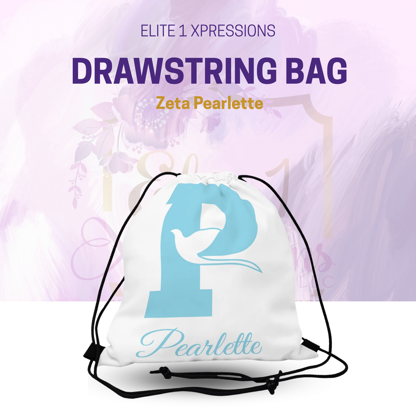 Zeta Pearlette Drawstring Bag