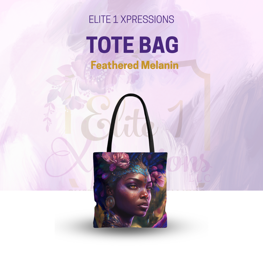 Feathered Melanin  Tote Bag