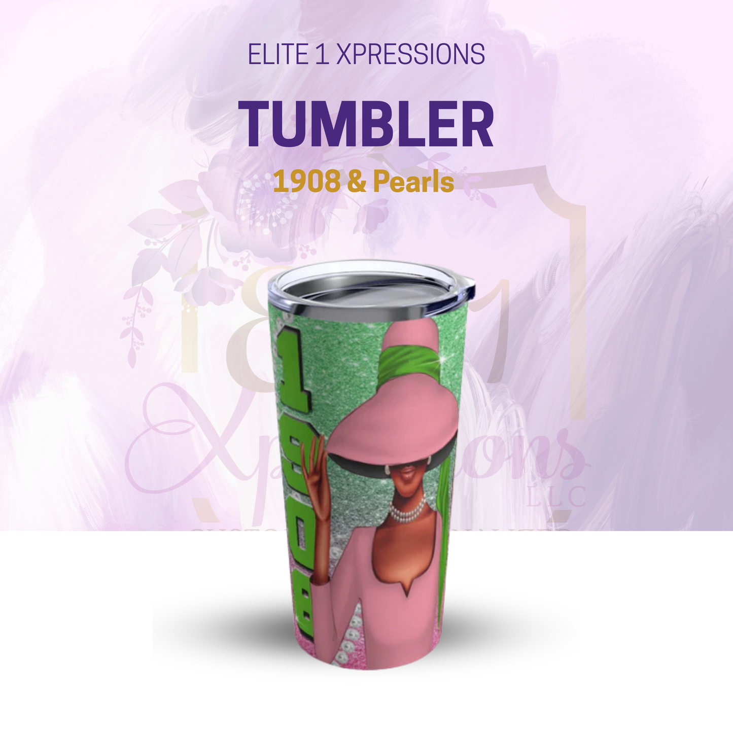 1908 & Pearls Take Delight Tumbler 20oz