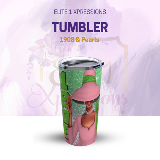 1908 & Pearls Take Delight Tumbler 20oz