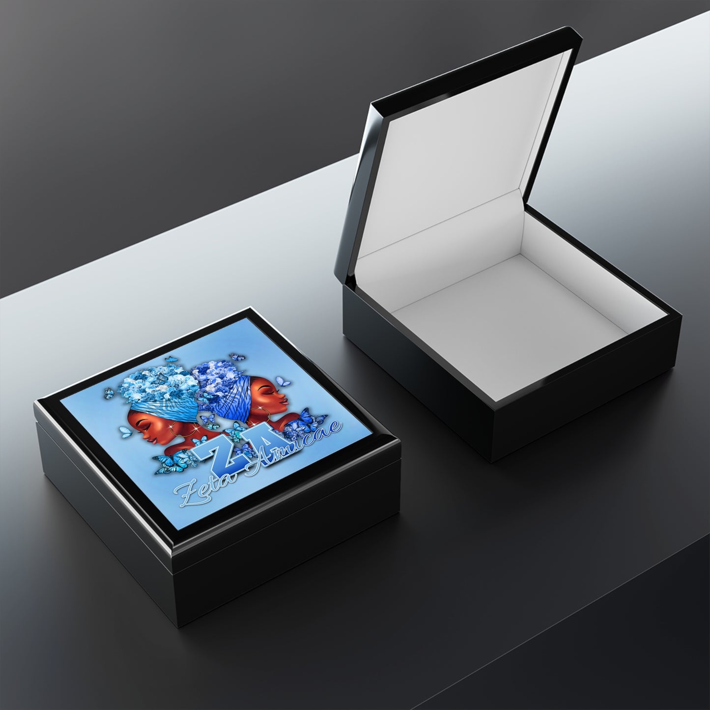 Jewelry Box ~ Zeta Amicae Wraps & Butterflies "Finer Friends"