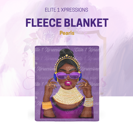 Fleece ~ Pearls Ultra Soft Blanket