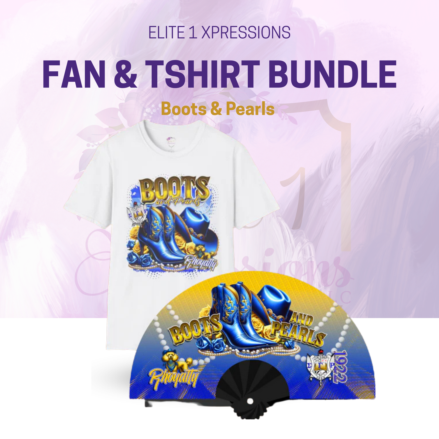 Boots & Pearls Fan & TShirt Bundle