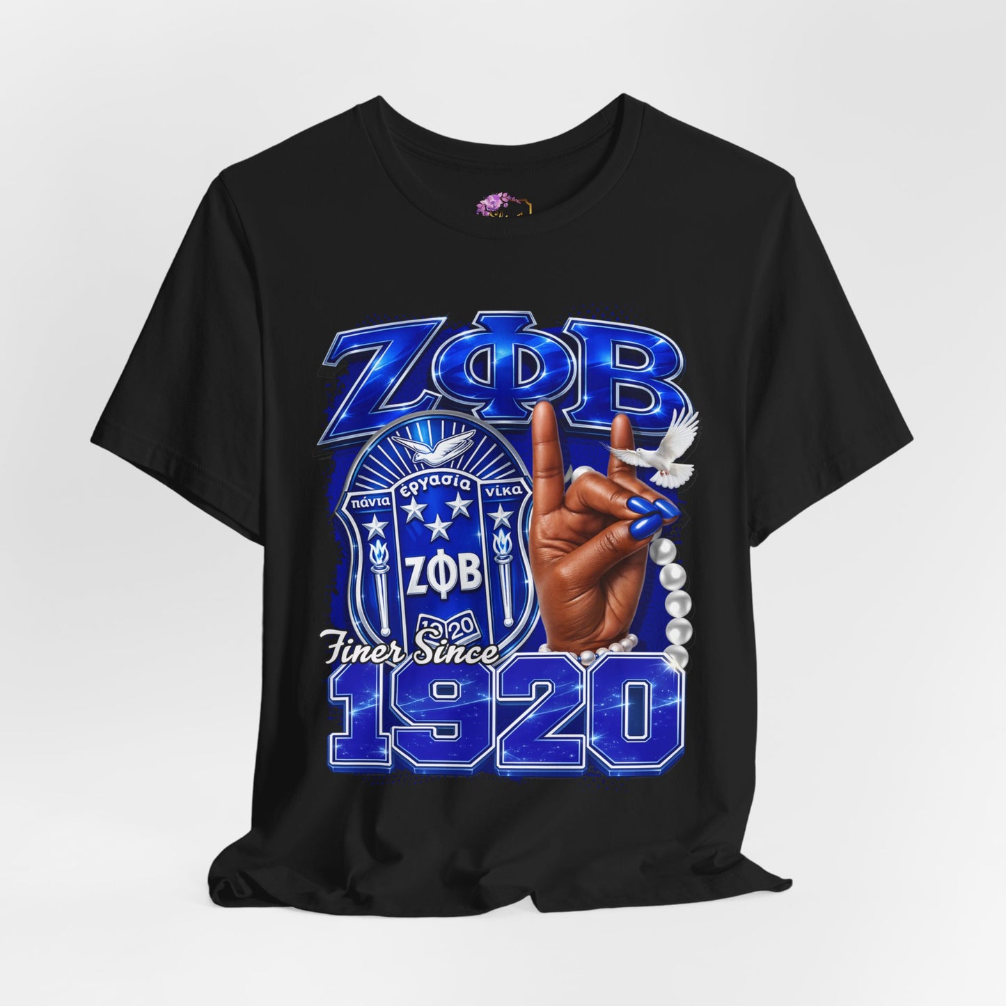Zeta Phi Beta | 1920 I Greek Letters Hand Symbol Shirt