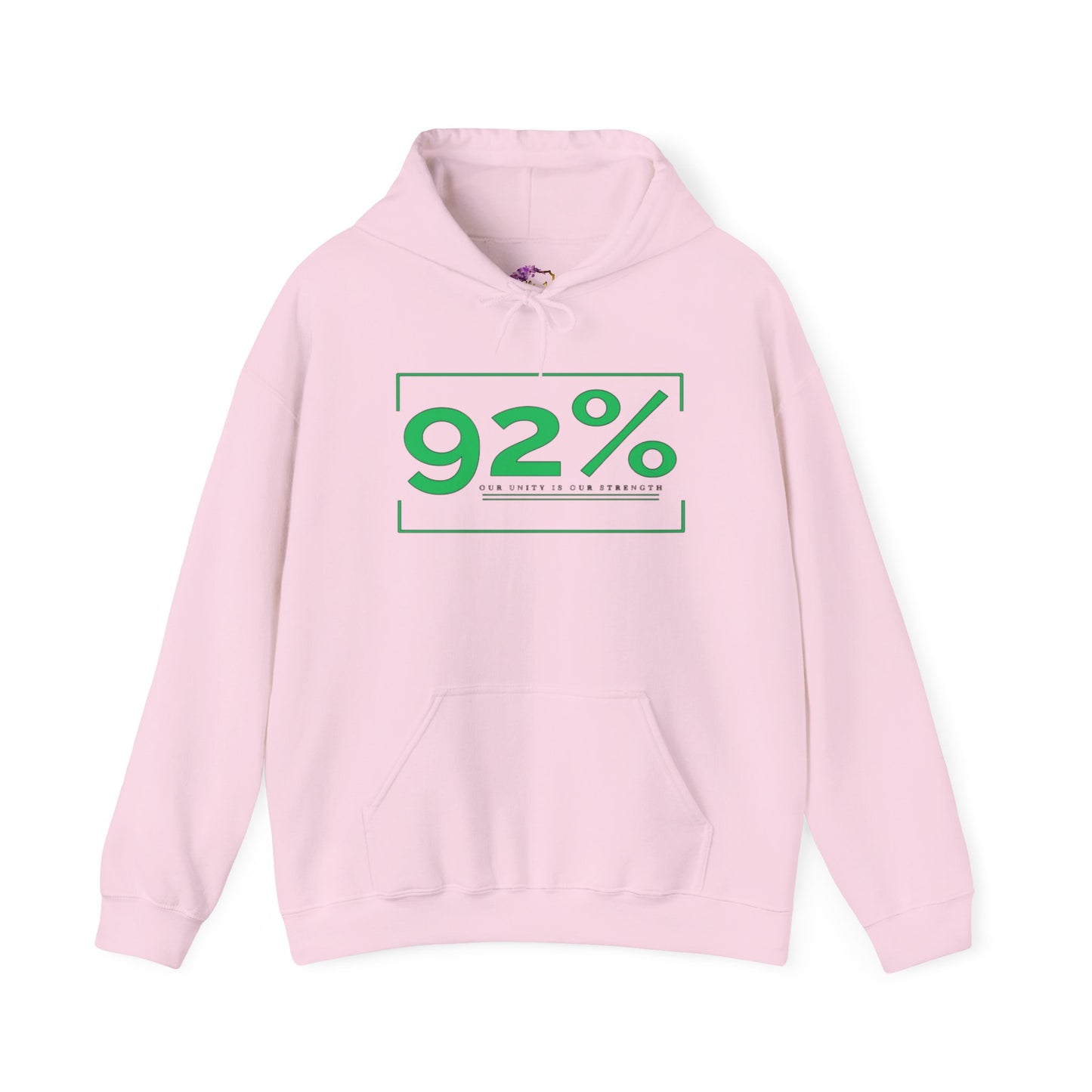 92% Women Hooded Sweatshirt (Green 92%)