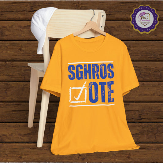 SGRHO's Vote ~ Unisex Jersey Short Sleeve Tee