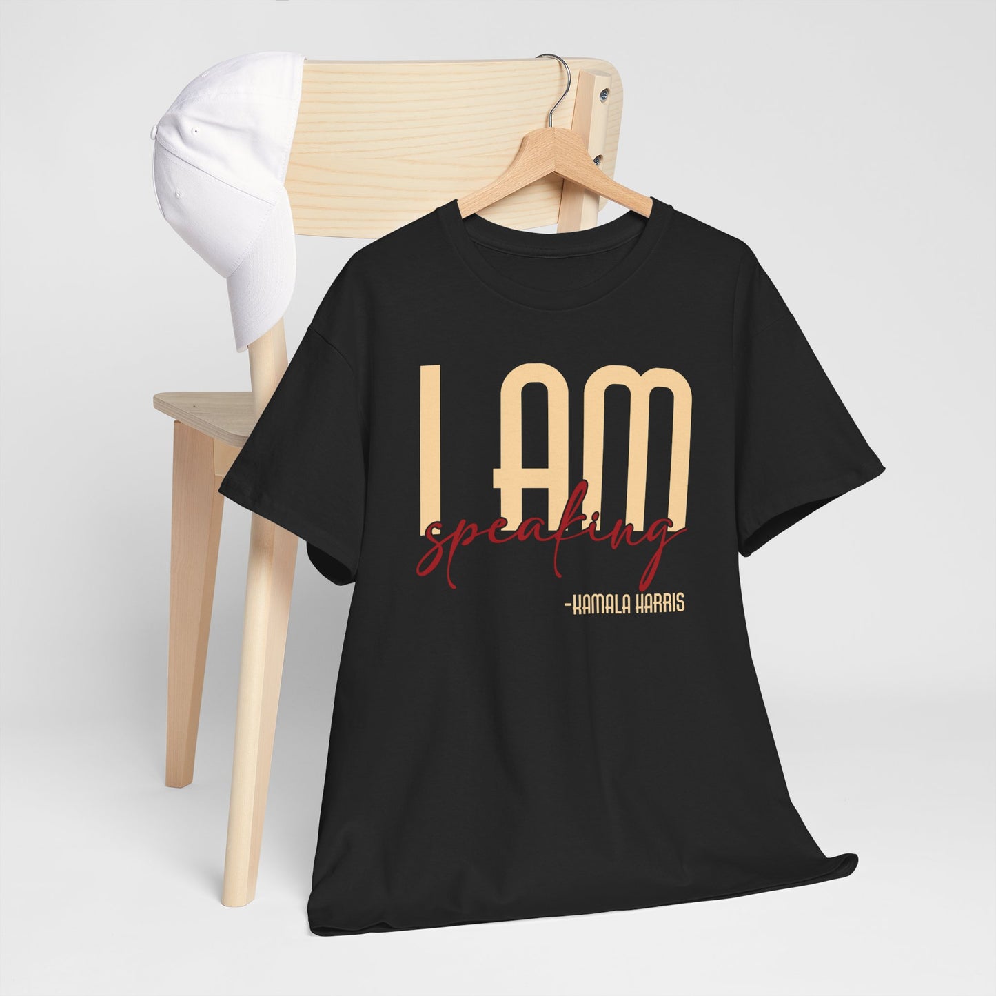 I Am Speaking (Cream) Unisex Heavy Cotton Tee