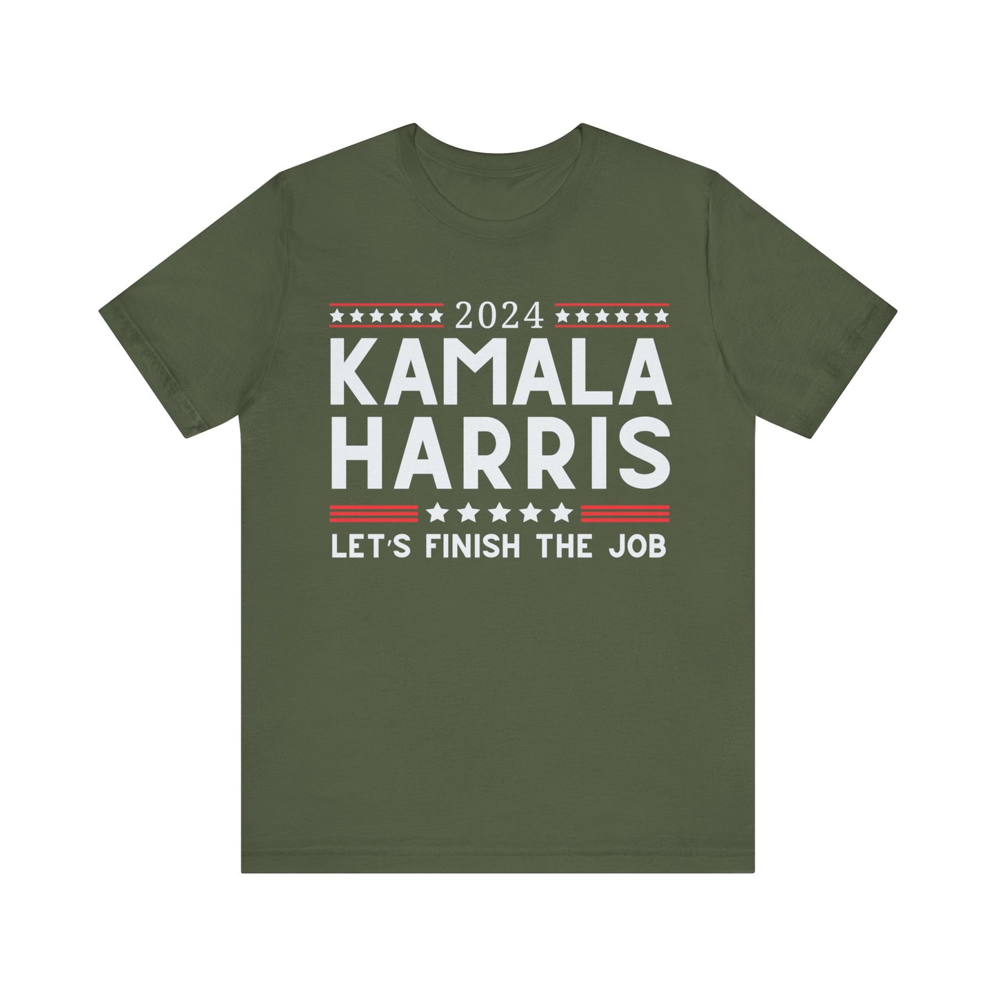 Kamala Harris "Let's Finish the Job" ~ Unisex Jersey Short Sleeve Tee