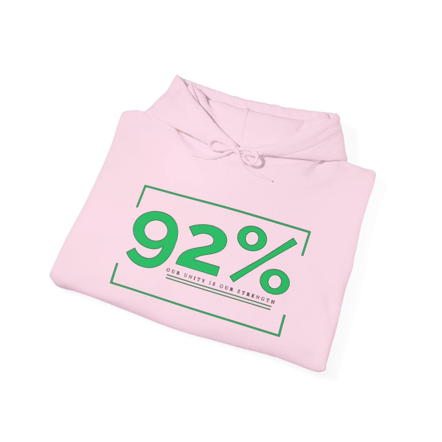 92% Women Hooded Sweatshirt (Green 92%)