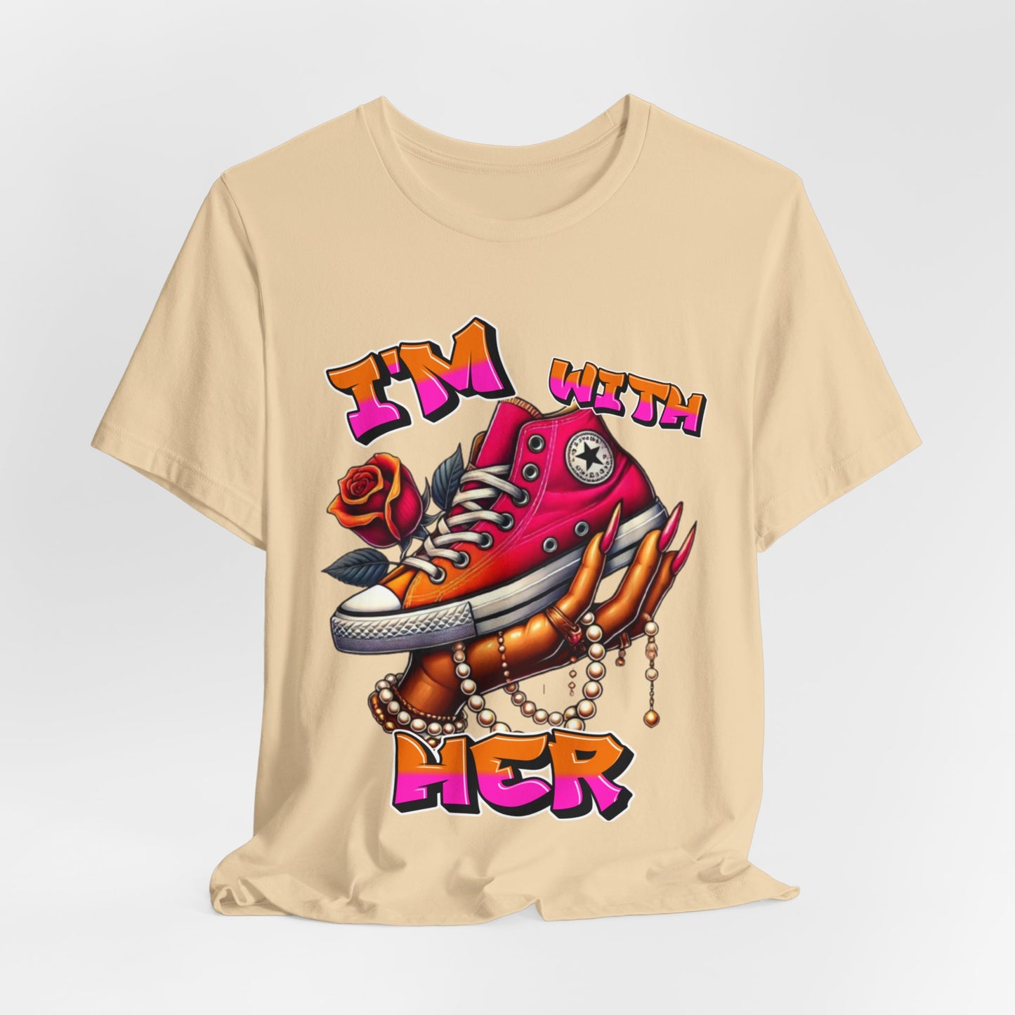 I'm with HER (Fuschia & Orange) ~ Unisex Jersey Short Sleeve Tee