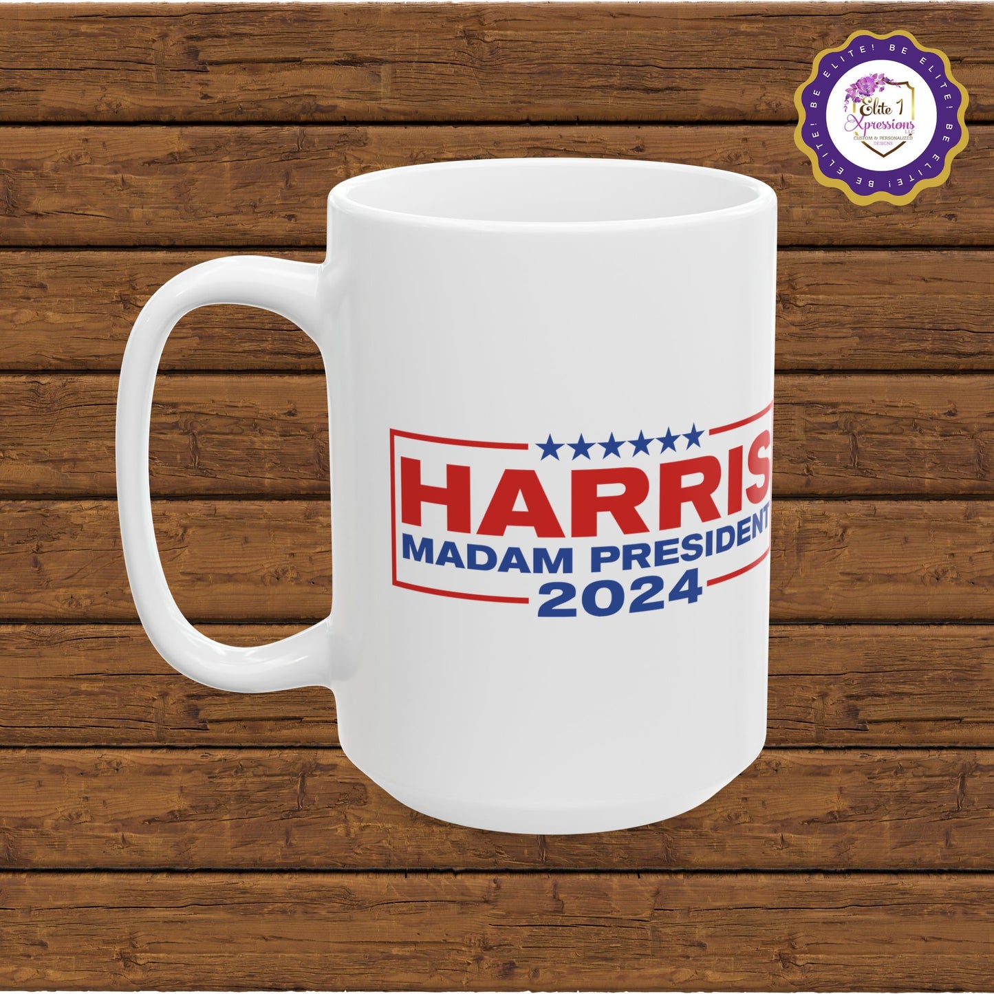 Kamala Harris MVP Ceramic Mug, (15oz)