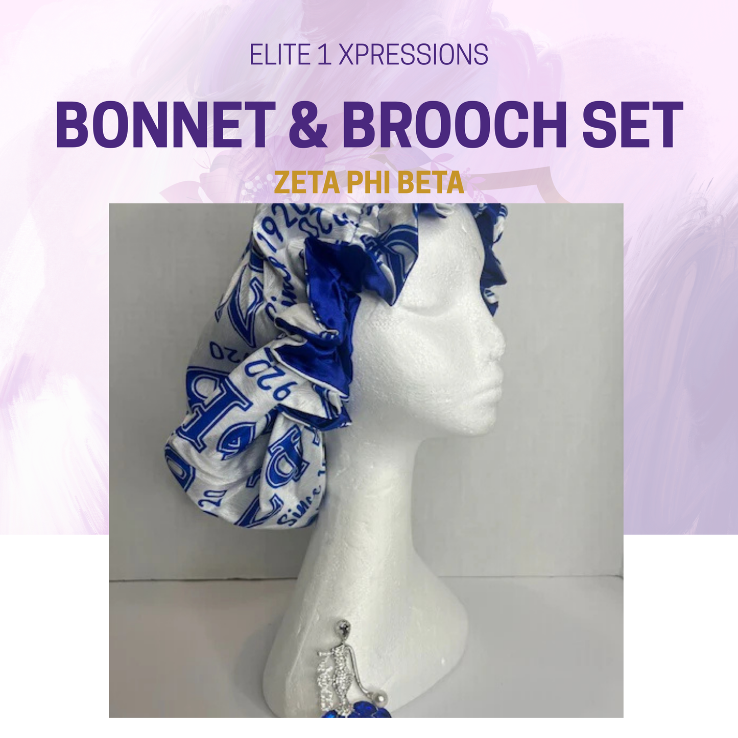 Hair Bonnet (Satin) - Zeta Phi Beta