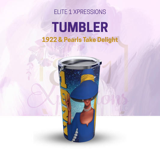 1922 & Pearls Take Delight Tumbler 20oz