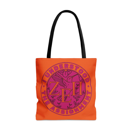 Zeta Epsilon Pi "I Understood the Assignment" Tote Bag