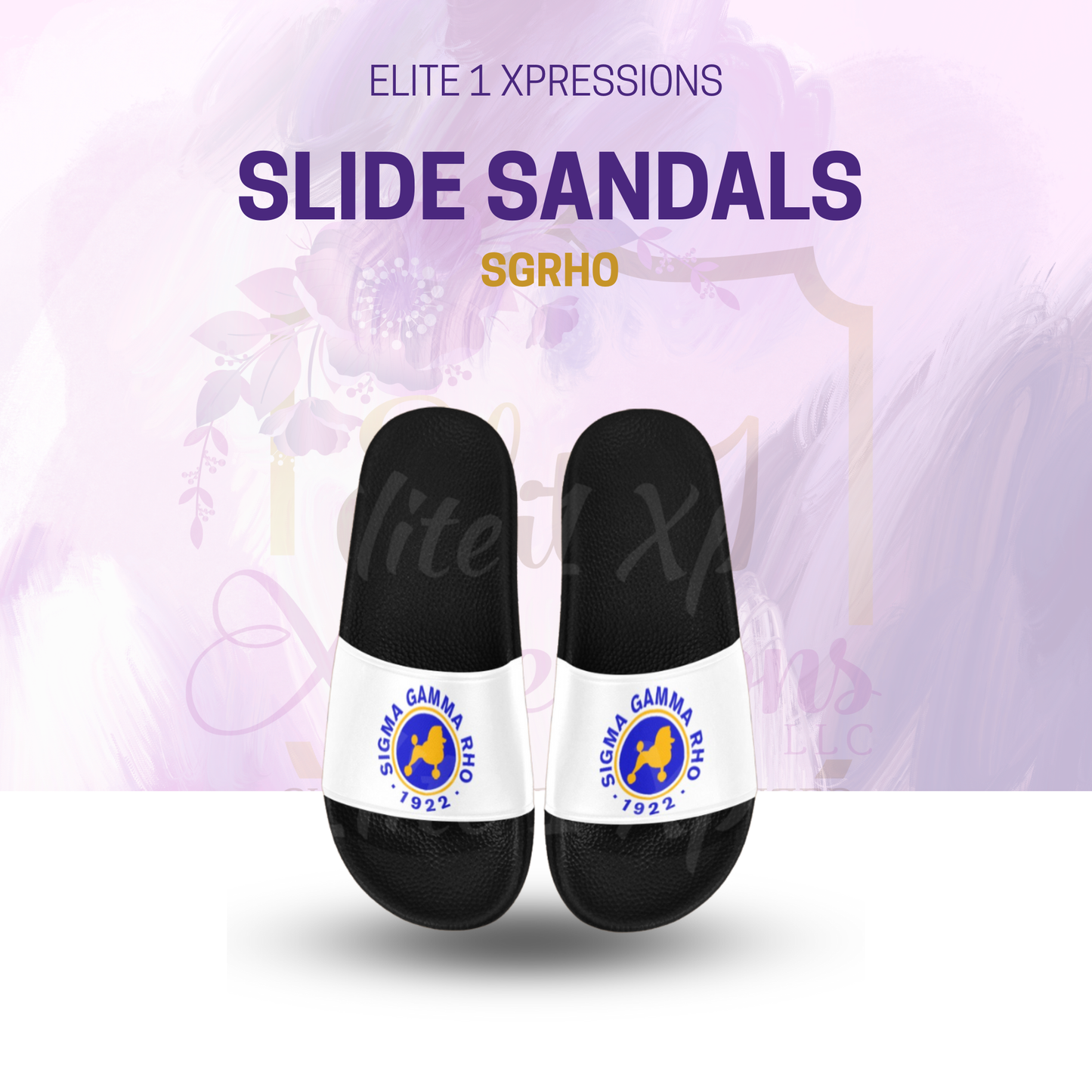 Slide Sandals ~ Sigma Gamma Rho (SGRHO)