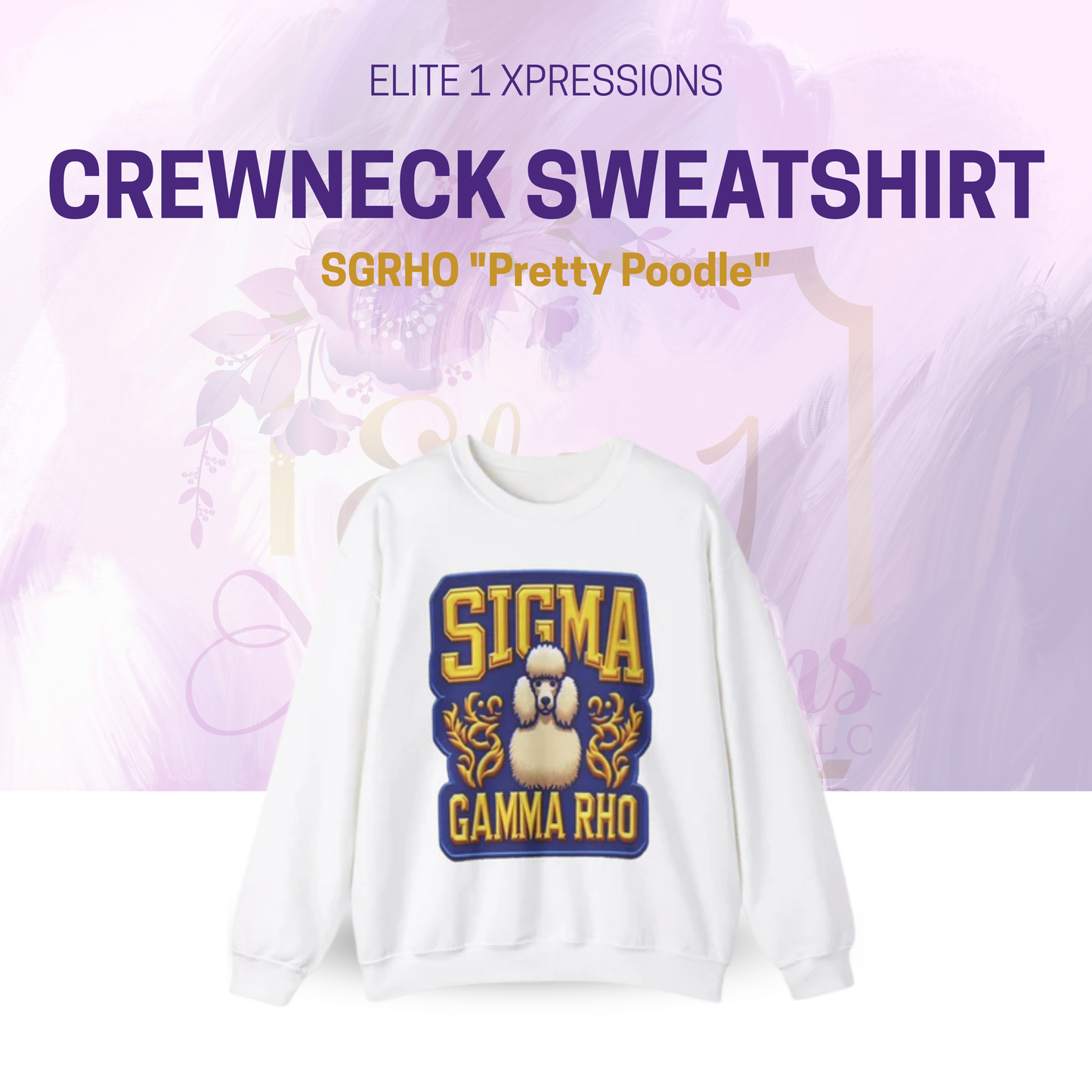 SGRHO "Pretty Poodle" Crewneck Sweatshirt