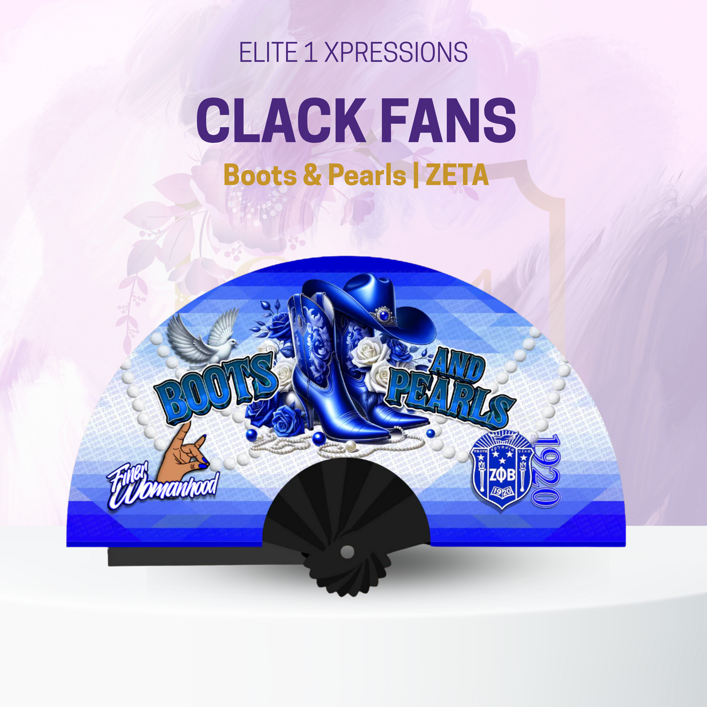 Boots & Pearls Clack Fan