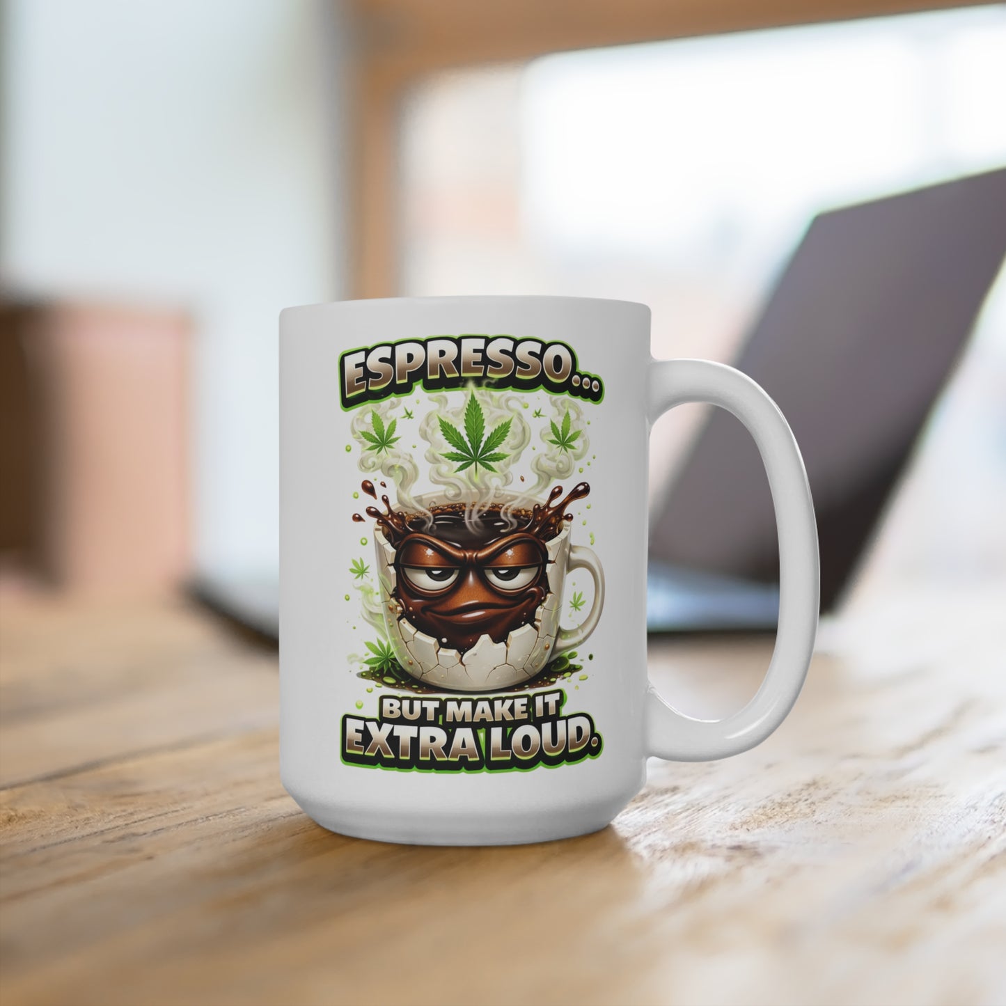 Expresso Mug | 15oz Ceramic Coffee Cup