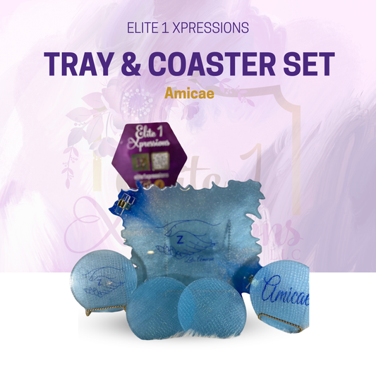 Tray & Coaster Set ~ Amicae