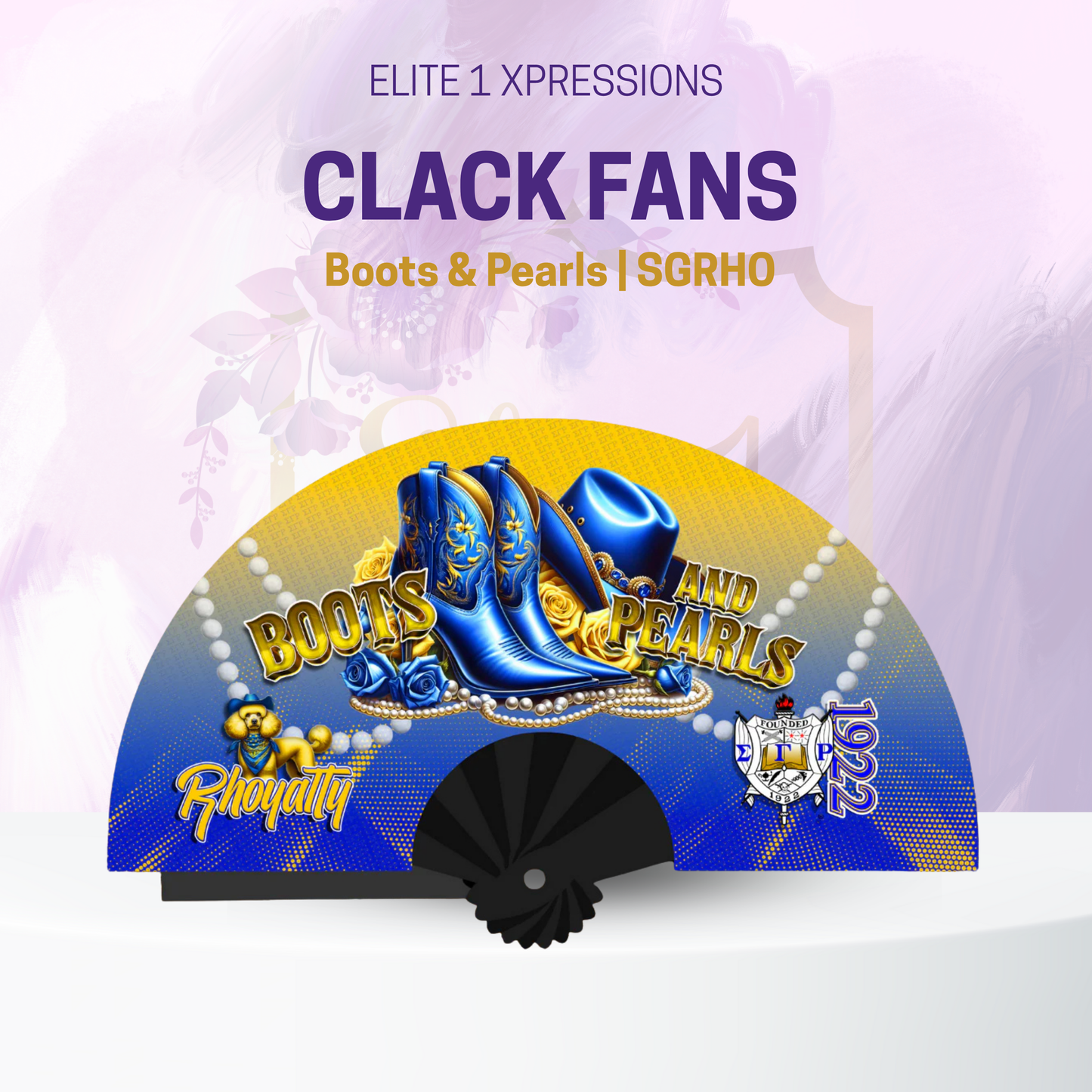 Boots & Pearls Clack Fan