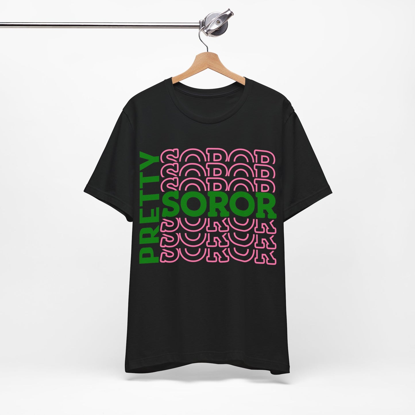 Soror Stacked "Pretty"~ Unisex Jersey Short Sleeve Tee