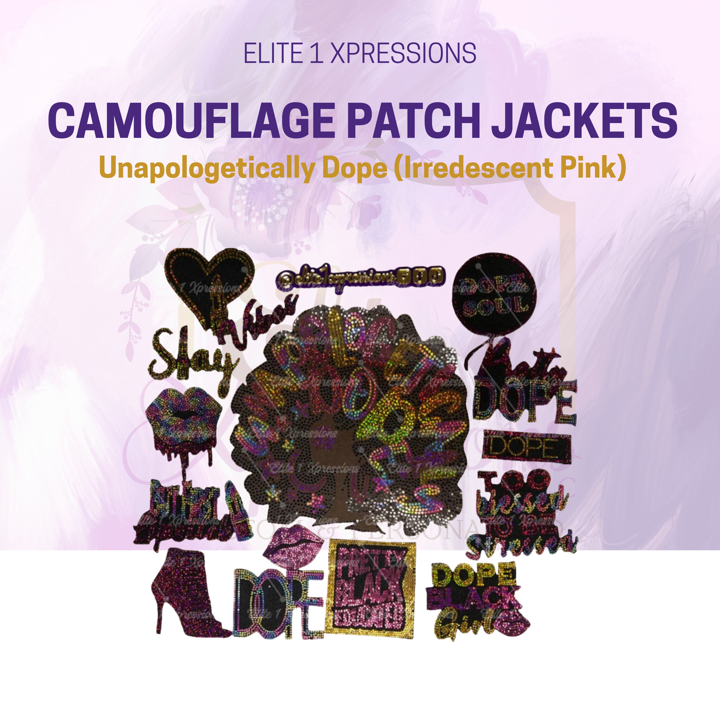 Camouflage Patched Jacket ~ 15 Piece Set