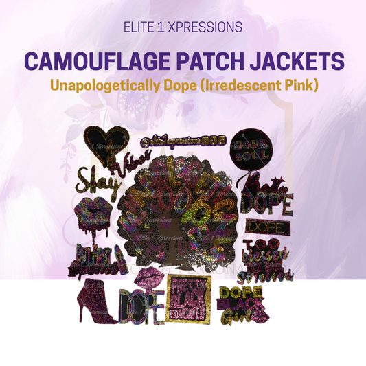 Camouflage Patched Jacket ~ 15 Piece Set