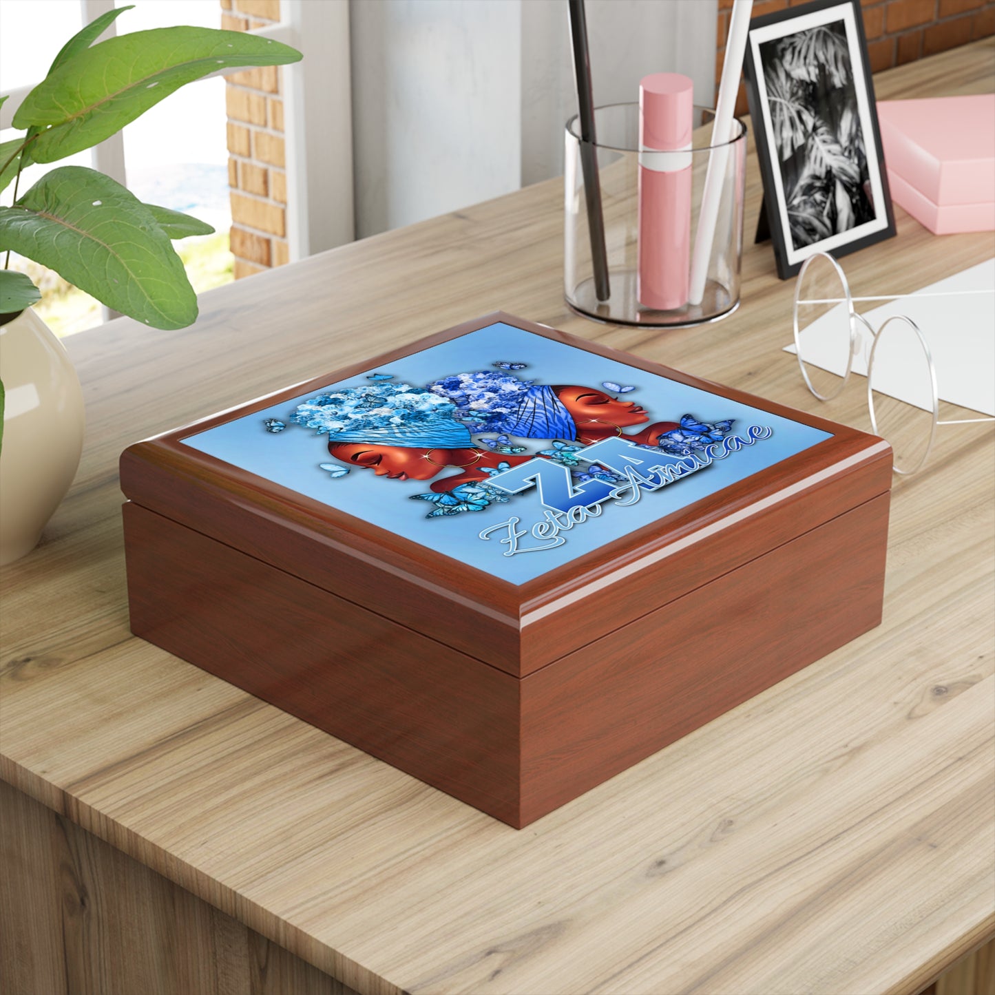 Jewelry Box ~ Zeta Amicae Wraps & Butterflies "Finer Friends"