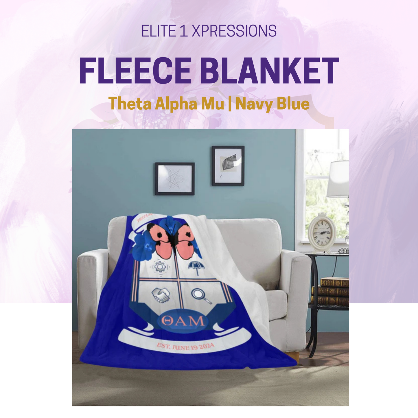 Theta Alpha Mu Fleece Blanket